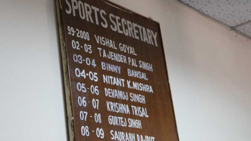 Binny was Sports Secretary of Shivalik Hostel from 2003-04