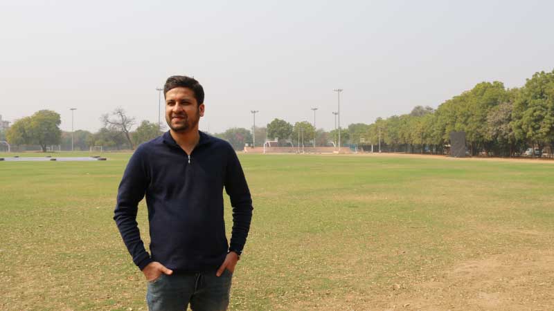 Binny Bansal, Flipkart CEO, revisits the sports ground at IIT Delhi
