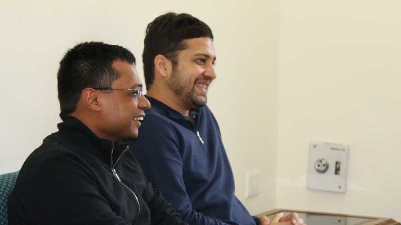 Sachin and Binny interact with faculty at IIT Delhi