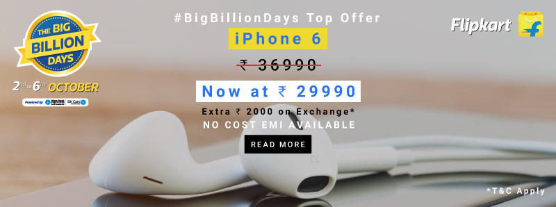 iPhone 6 discounts on Big Billion Days