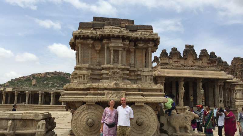 Stefaan Van Hooydonk at Hampi, Karnataka