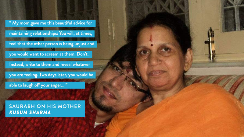 Saurabh Sharma draws inspiration from his mother's advice