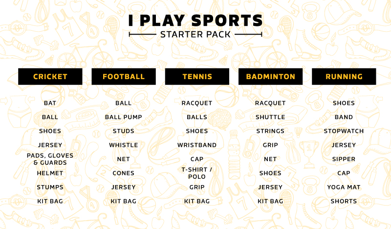 Kit up with the best in sports paraphernalia