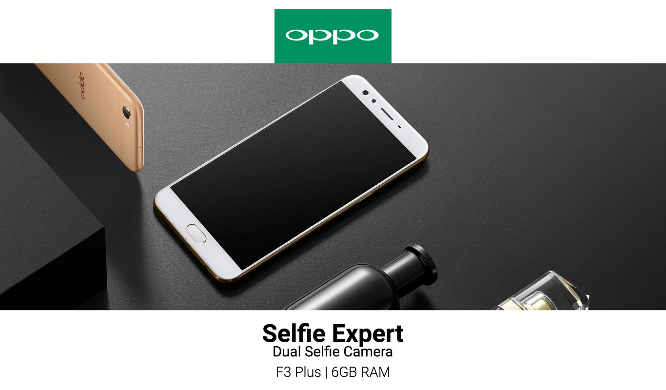The OPPO F3 Plus with 6GB RAM: #FlipkartUnique
