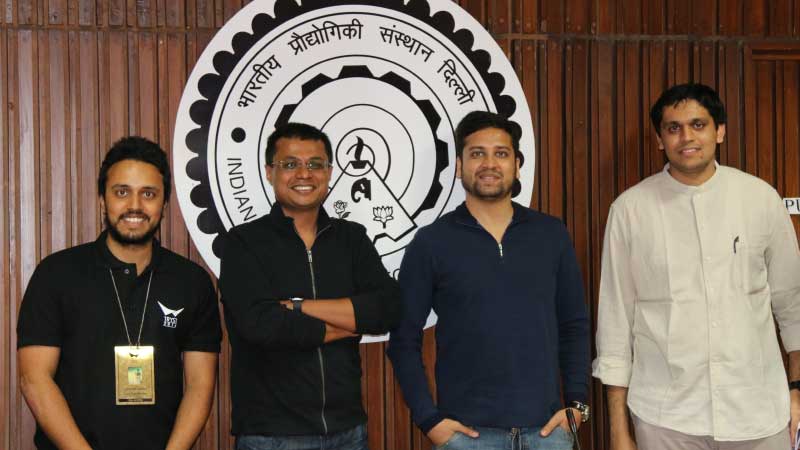 Sachin Bansal and Binny Bansal at Tryst, IIT Delhi