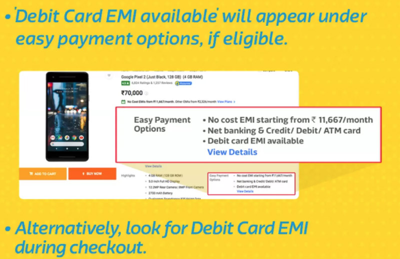 debit card EMI
