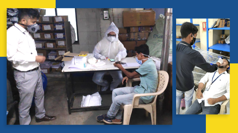 COVID-19 safety coronavirus pandemic precautions at Flipkart facilities